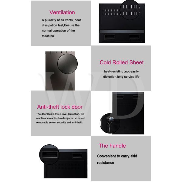 Movable Weatherproof 32 inch Digital Signage Enclosure Floor standing