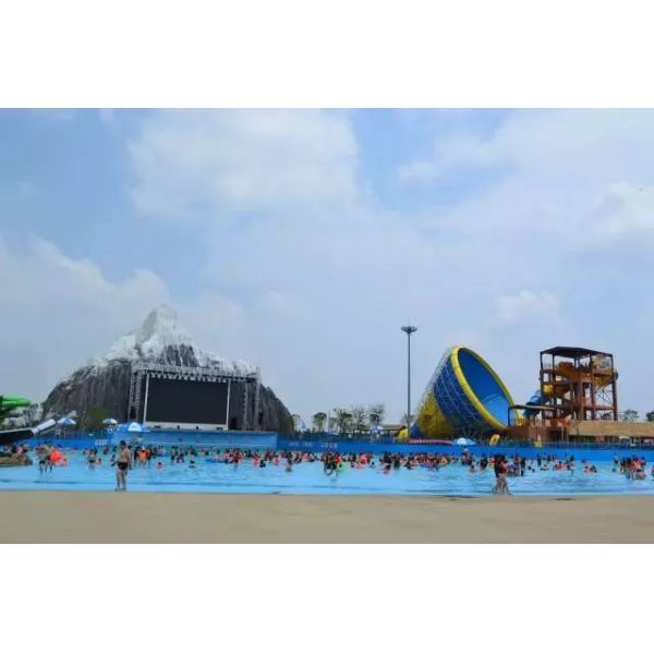 Excited Large Outdoor Rainbow Water Slide Weather Resistance