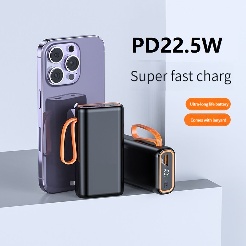 Fast Charging 22.5W Power Charger for Mobile Phones Devices Mini 10000mah Power Bank