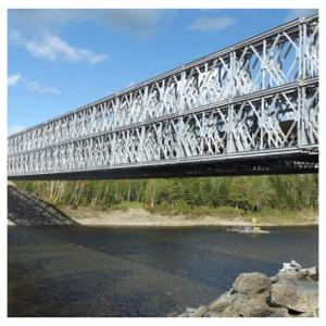 China Q345B Prefab Steel Bridges Metal Pedestrian Bridge Earthquake Resistant on sale
