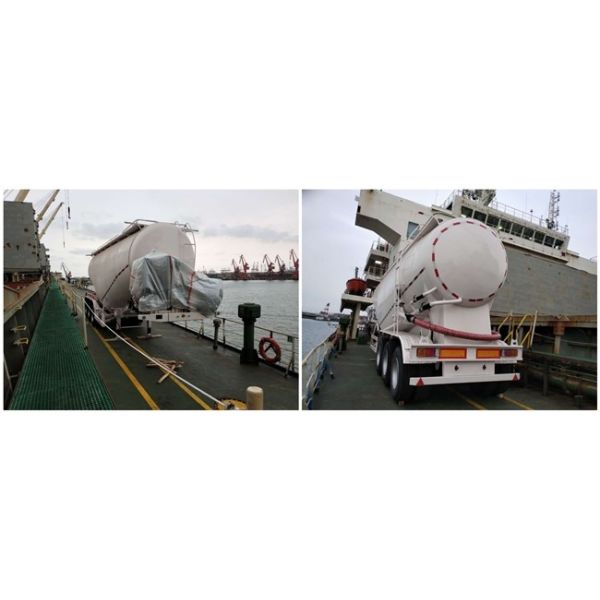 45CBM Pneumatic Cement Trailers Dry Bulker Truck Transporter