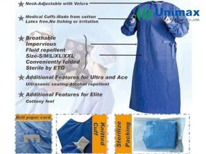 China EN13795 Disposable Surgeon Gown on sale