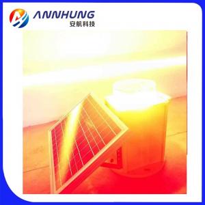 China Solar Aviation Obstruction Light ICAO Red Flashing IP66 20-60FPM 2000cd Solar Tower Warning Light wholesale