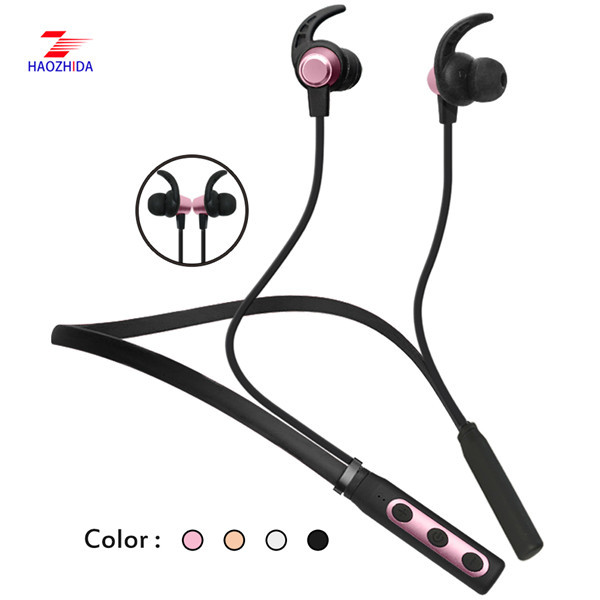 bluetooth earphone necklace HZD1804B original bluetooth earphone running with long battery life
