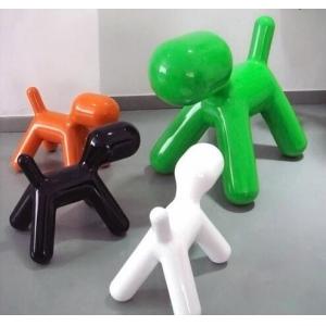 Modern fiberglass puppy chair children dog shape scoop chair