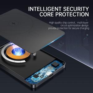 Magnetic Wireless Power Bank Charger Convenient Space Saving Modern Design