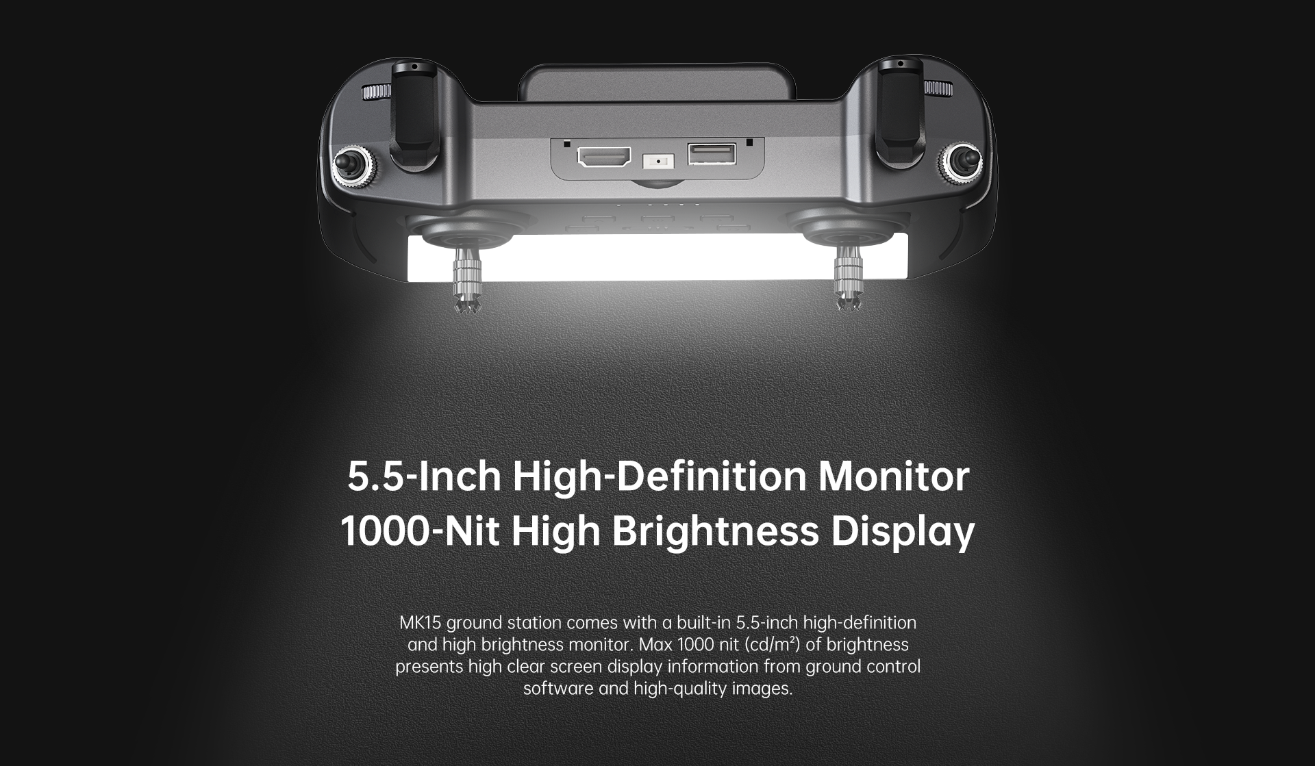 SIYI MK15 Mini HD Handheld Enterprise Smart Controller With 5.5 Inch LCD Touchscreen Full HD FPV For UAV UGV USV