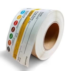 Dissolvable Self Adhesive Sticky Labels Gloss Lamination Small Dot Stickers