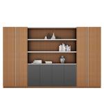 Large Office Back Cabinet With Aluminum Alloy Edging Design, Book Display,