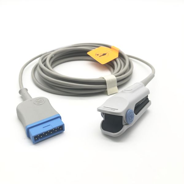 Reusable GE Ohmeda TS F4 GE 11 pin Adult Spo2 Sensor diameter 4.0mm