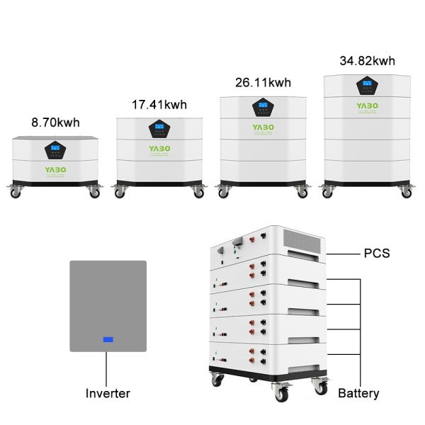 Rack Mounted Stackable Battery Pack Solar Storage 170ah 48v Lifepo4 Battery