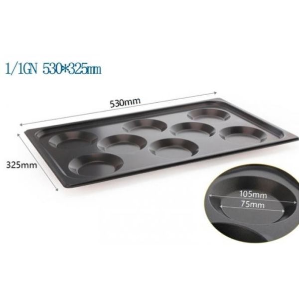 Foodservice Combi Oven Gastronorm GN 1/1 Nonstick Aluminum Egg Baking Tray 530x325mm