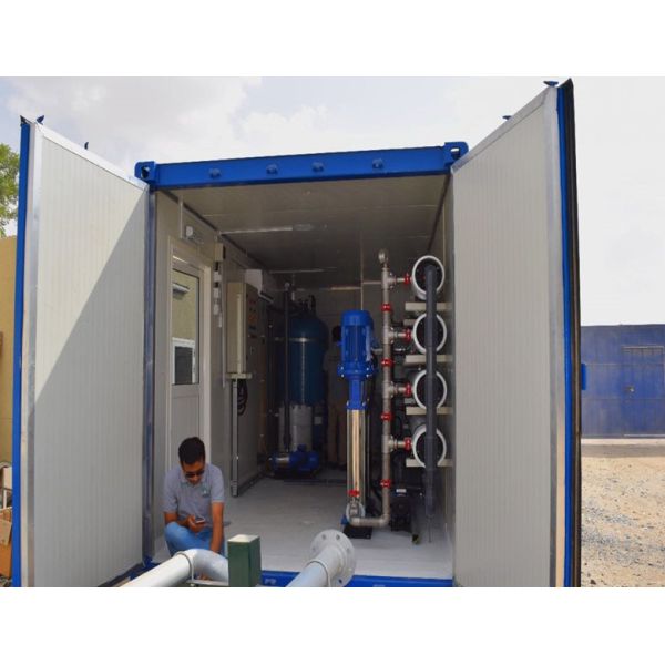 Containerized Water Treatment System Machine Plants Containerized RO Sea Water Seawater Desalination Plants
