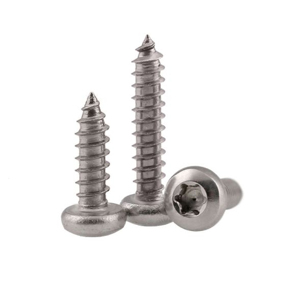 Stainless Steel Torx Drive Pan Head Tapping Screws for Sheet Metal Six-Lobe Drive Pan Head Pointed Screws