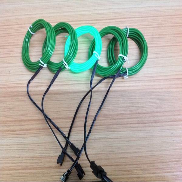 generation 3 factory price cuttable glow el wire with 10 colors