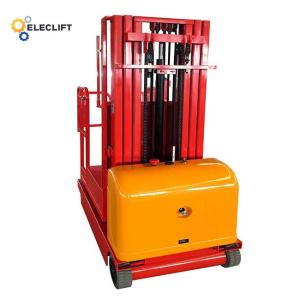 Electric Order Picker With Solid Tires 90 Fpm Lower Speed And 8-10 Hours Working