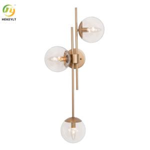 China Dimmable Modern Wall Light Fixtures 3 Light Armed Sconce wholesale
