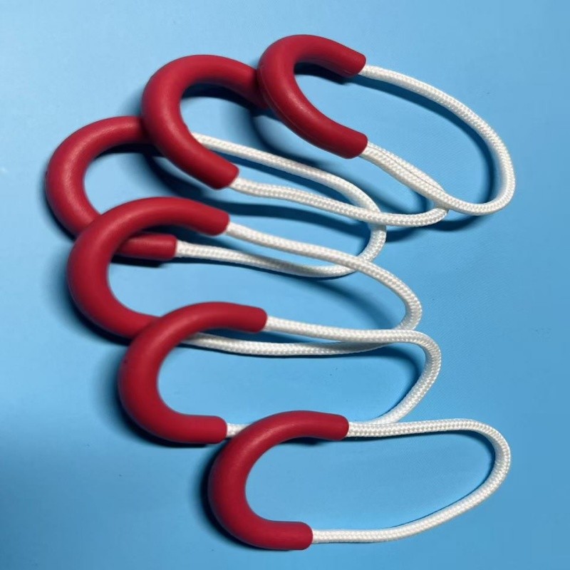 China Round Reusable Plastic Cord Zipper Puller Slider Loop Weather Resistant wholesale