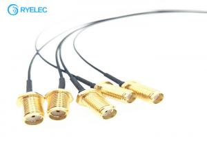China Extension SMA Female Bulkhead RF Cable Assemblies To 1.37 Mm Cable Ufl IPX RF Connector wholesale