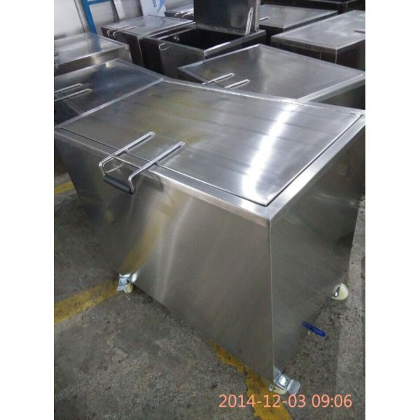 Large Stainless Oven Cleaning Dip Tank , Heated Soak Tank Hood Filters 230L