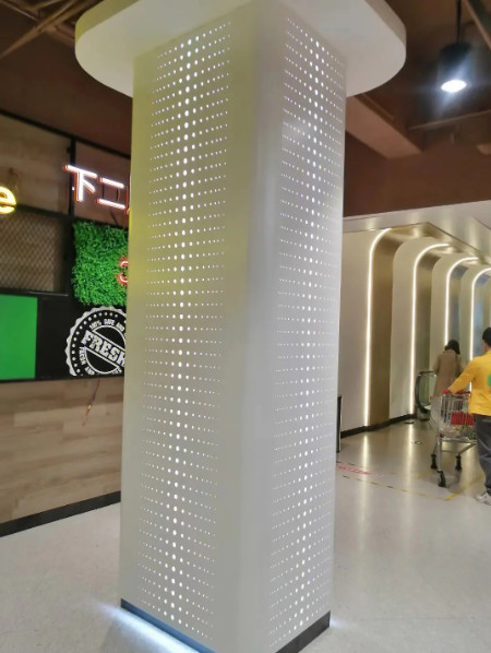 Quality Perforated metal sheet types of building facades curtain wall aluminum veneer panel for sale