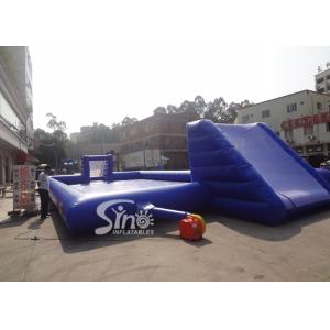 China Funny Children Inflatable Games , Blue Inflatable Water Soap Soccer Field wholesale