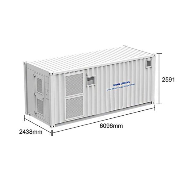 500kW 1505kWh Battery Energy Storage Container 280ah All In One Outdoor Energy Storage Box