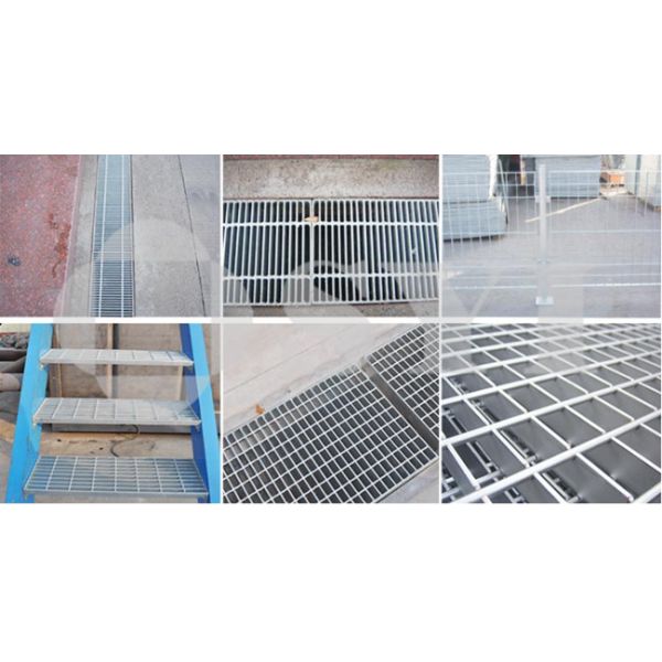 Q195 HDG Welded Steel Bar Grating 25×5 Marine Metal Grate For Driveway