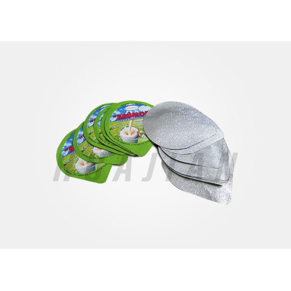 Yogurt Cup Printed Heat Seal Laminated Aluminum Sealing Lidding Film