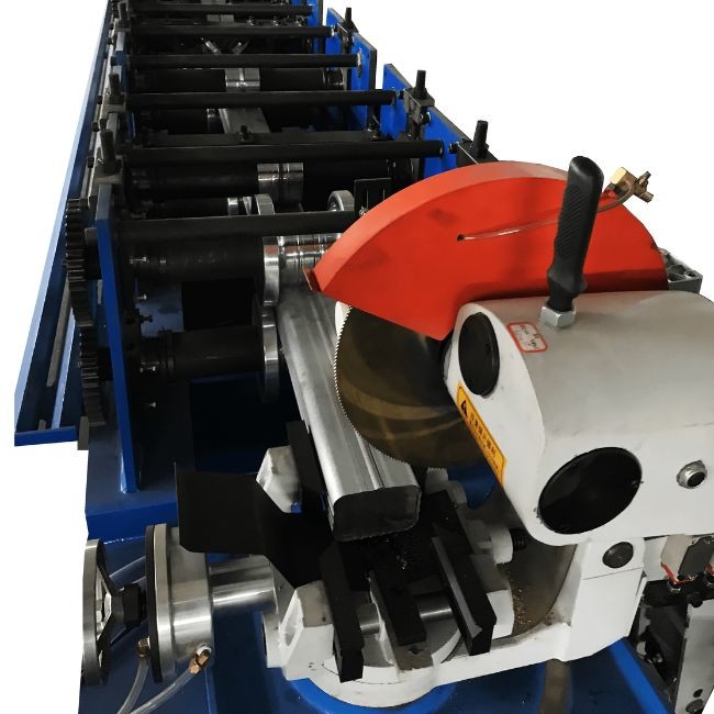 China Galvanized Steel Gutter Downspout Machine PLC Control With 0.4-0.8mm Thickness wholesale