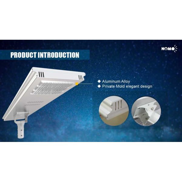 the real intelligient all in one solar street lights / Smart solar street lights / NOMO solar street lights high lights