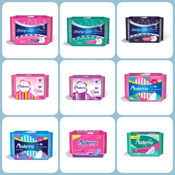 Leakproof Female Sanitary Pads Embossed Breathable Period Pads For Women