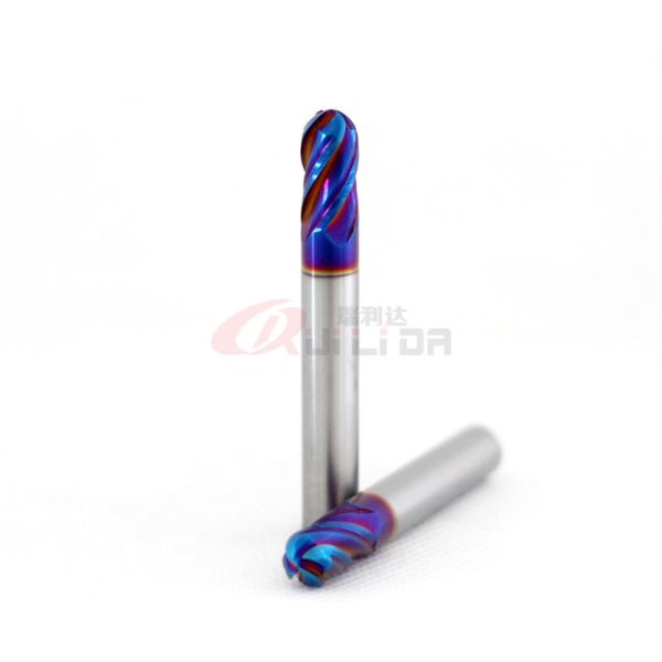 4Fl Diamond Ball Nose End Mill For Cutting Inconel 1/2 Shank