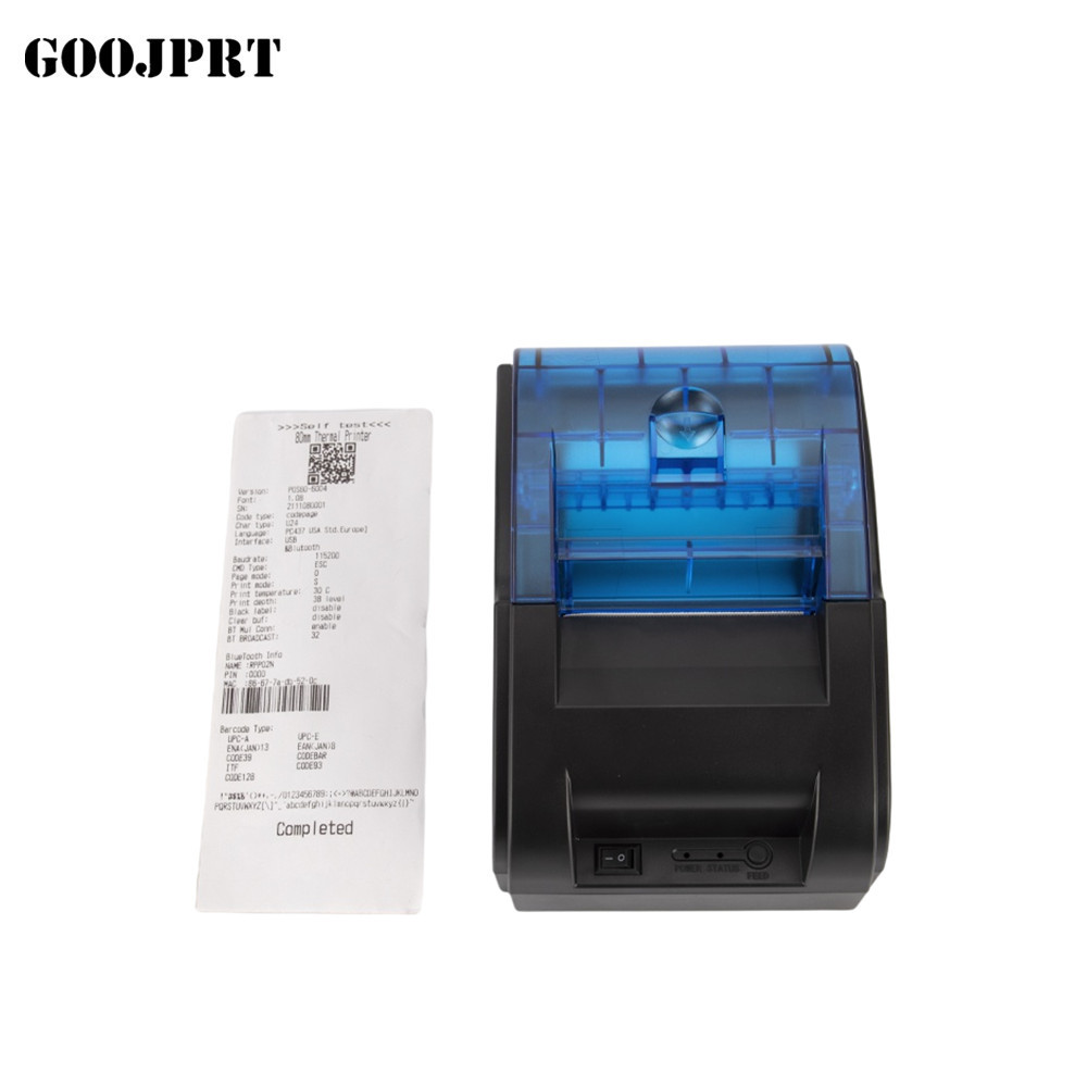 Quality GOOJPRT 80mm Receipt Thermal Printer USB and Bluetooth Port Easy to Connect with Phone&Computer Bluetooth Thermal Printe for sale