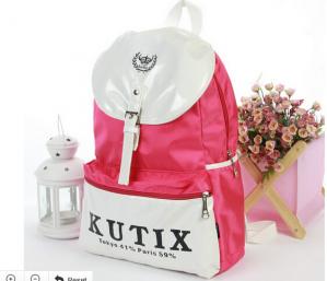 China Canvas Bags for high school girl-Webbing loop on top for convenient to take the bag on sale