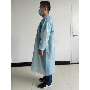 China Blue Non Sterilization ANSI 3XL Disposable Isolation Gown wholesale