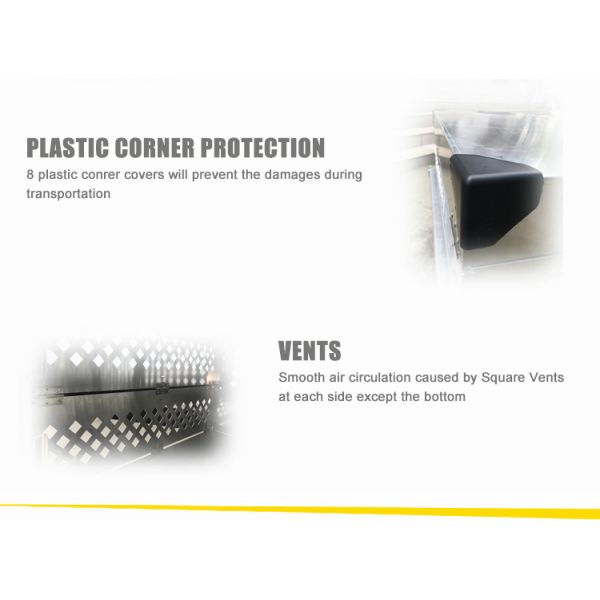 Collapsible Aluminum Single Dog Box With Heavy Duty Slam Latch Lock System