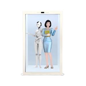 China 86 inch Custom 3D AI digital Human Portrait Replication Interactive Transparent Holobox wholesale
