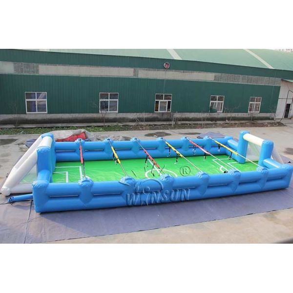 Inflatable Human Table Football 15x6m With High Efficiency Air Blower