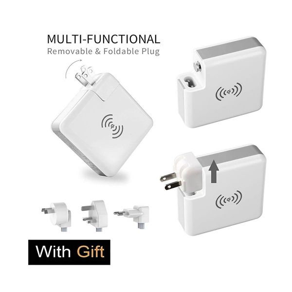 ABS PC 6700mAh QI Enable Devices Travel Charger Power Bank