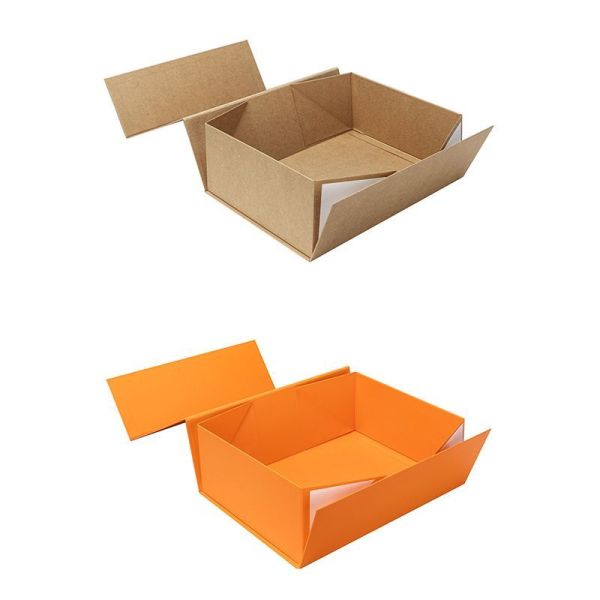 Foldable Magnetic Gift Box With Ribbon Rigid Cardboard Packaging Box For Perfume Soap Mug