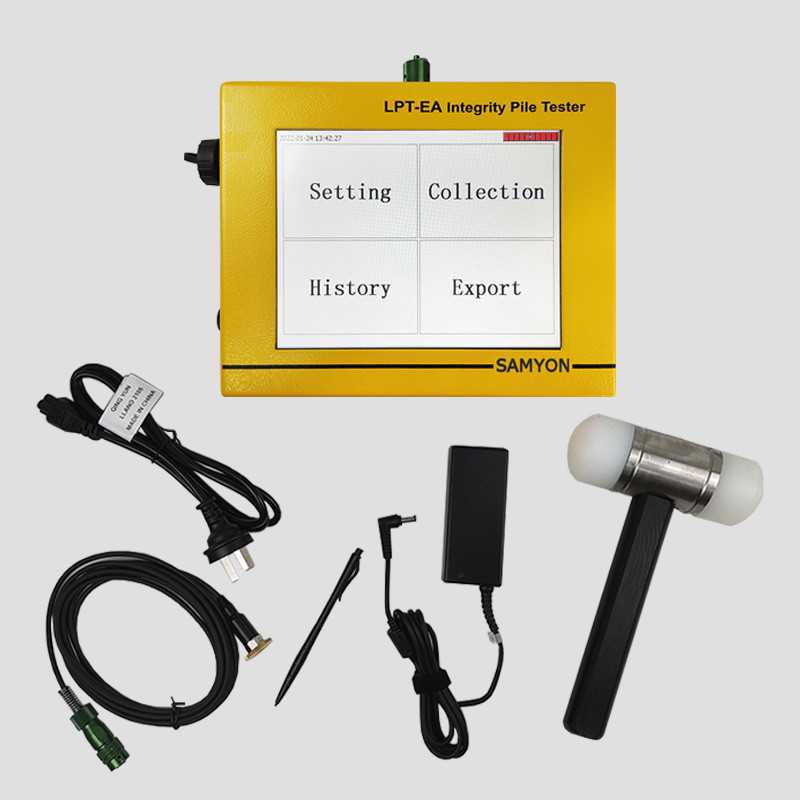 China 12.6v 5200mah Pile Integrity Test Equipment Imported Accelerometer Lpt Low Strain wholesale